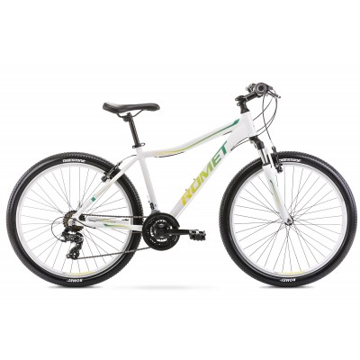 Horský bicykel Romet Jolene 26" R6.0 bielo-zelený hliníkový 15" 